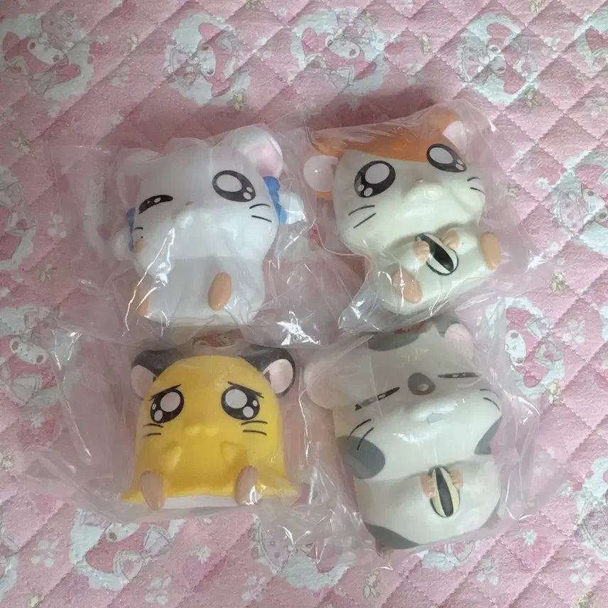 [BUNJANG] Hamtaro Gacha Set (4 Types) / 방가방가 햄토리 가챠 4종 세트