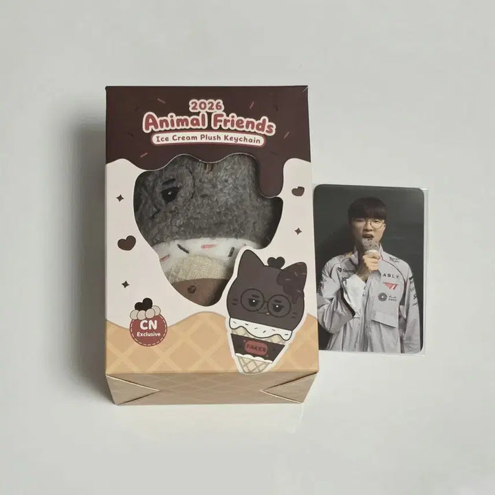 [BUNJANG] T1 Faker Ice Cream Plush + Photocard Bundle / T1 티원 중국 한정 아이스크림 페이커 faker 인형 + 포카 판매