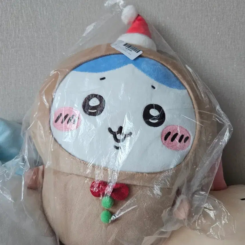 [BUNJANG] Chiikawa Hachiwara Christmas Gingerbread Plush (Approx. 30cm) / 먼작귀 치이카와 하치와레 크리스마스 진저맨 인형