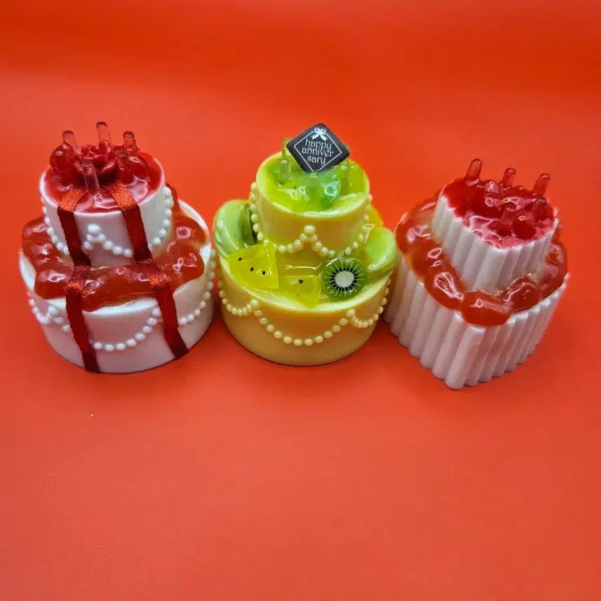 [BUNJANG] Miniature Cake Figurines (Set of 3) / 미니어쳐 케이크 피규어