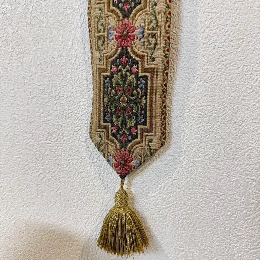 [BUNJANG] Antique German "Bell Pull" Tapestry Wall Hanging / 독일산 앤틱 벨풀 타피스트리 벽걸이 장식