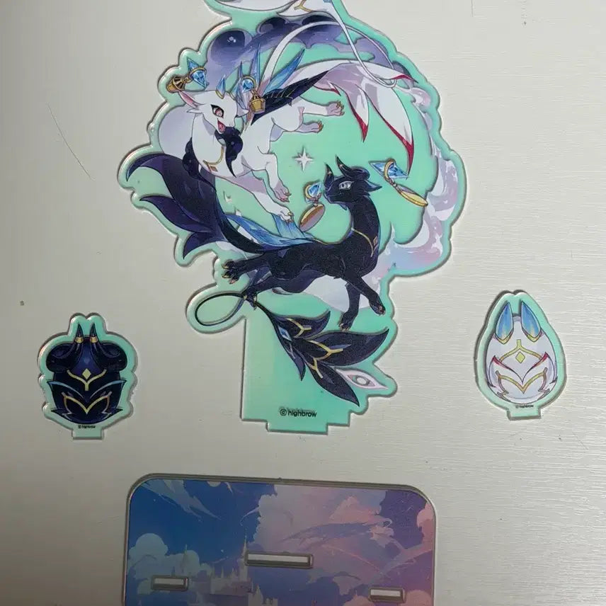 [BUNJANG] Dragon Village Acrylic Stand Set / 드래곤 빌리지 아크릴 스탠드 4종 4.4
