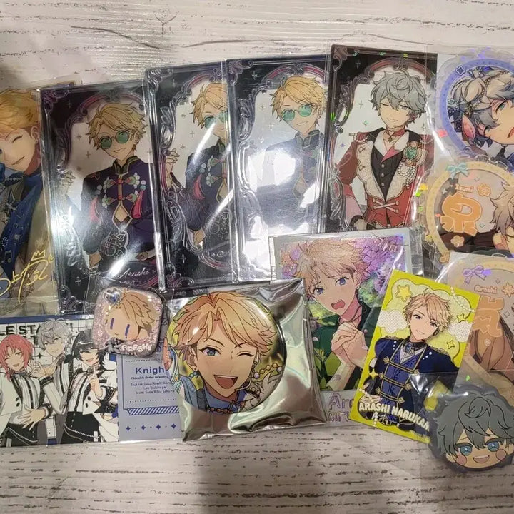[BUNJANG] Ensemble Stars! MoFun Popup Dream Circle Card Gallery Collection Card Arashi Sena Cheer Heart Round Button Badge Ibex Korea Lovelet Clip Pin Prologue Polaroid Bundle Set / 앙스타 모펀 팝업 드림클카 갤러리 컬랙션 카드 오시응원하트 라운드원 단추뱃지 이베코레 러브렛 집게핀 프롤로그 폴라 아라시 세나 일괄