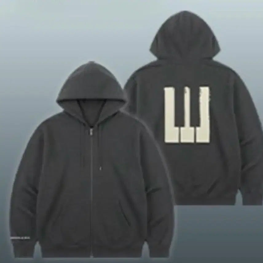 [BUNJANG] BIGBANG 20th Anniversary Exhibition PIANO Hoodie Charcoal M / 미개봉) 빅뱅 20주년 전시회 후드 피아노 차콜 M