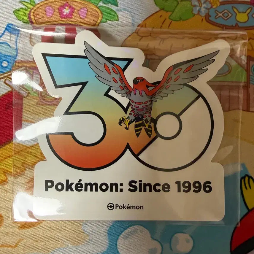 [BUNJANG] Pokemon 30th Anniversary Sticker - Talonflame / 포켓몬스터 30주년 스티커 - 파이어로