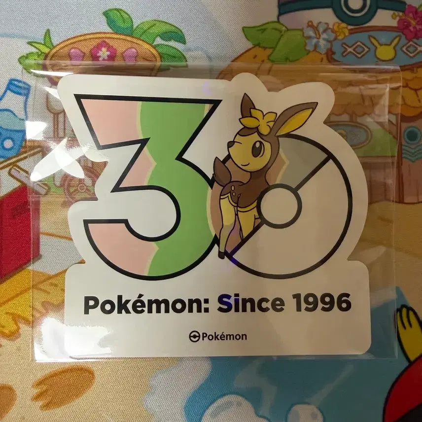[BUNJANG] Pokemon 30th Anniversary Sticker - Ferroseed / 포켓몬스터 30주년 스티커 - 사철록