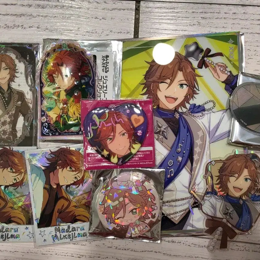 [BUNJANG] Ensemble Stars! MoFun Pop-Up Shikishi, Star Clear Card, Animate Cafe Badge, Mirror Keyring, 8th Anniversary Badge, Jewelry Plate, Prologue Polaroid - Madara - Bundle Set / 앙스타 모펀 팝업 색지 별클카 애니메이트 카페 뱃지 거울키링 8주년 뱃지 쥬얼리 플레이트 프롤로그 폴라로이드 마다라 일괄