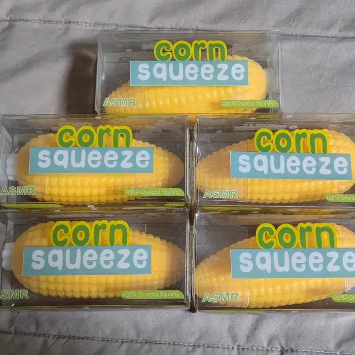 [BUNJANG] Corn Crunch Squishy 5-Piece Bundle Set / 옥수수 콘 크런치 스퀴시 5개 일괄