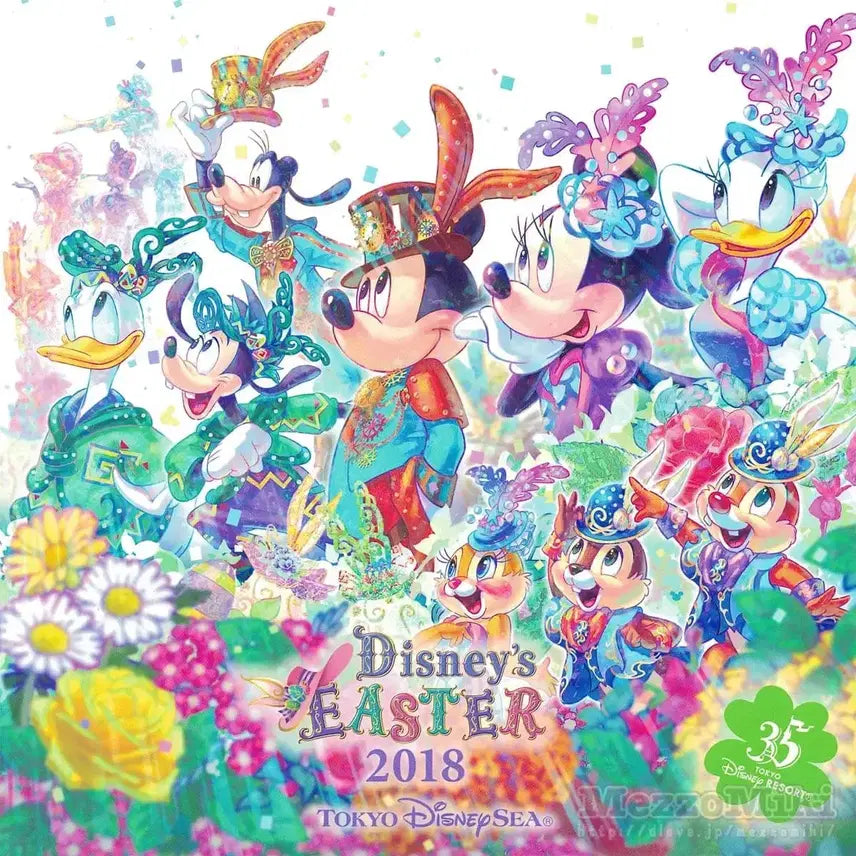 [BUNJANG] Disney Tokyo Resort 35th Anniversary Easter Limited Edition Small Shopping Bag / 디즈니 도쿄 리조트 35주년 부활절 기념 포장 소형 쇼핑백