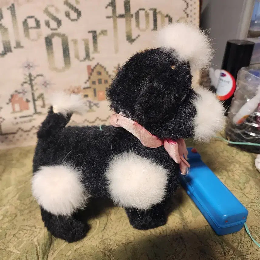 [BUNJANG] Vintage 1950s-1960s Poodle Pipi Remote Control Toy / 1950~1960년대 일본에서 제작된 빈티지 유선 리모컨 작동 완구인 푸들 피피.미국이나 유럽으로 수출. 기장20cm 높이21cm
