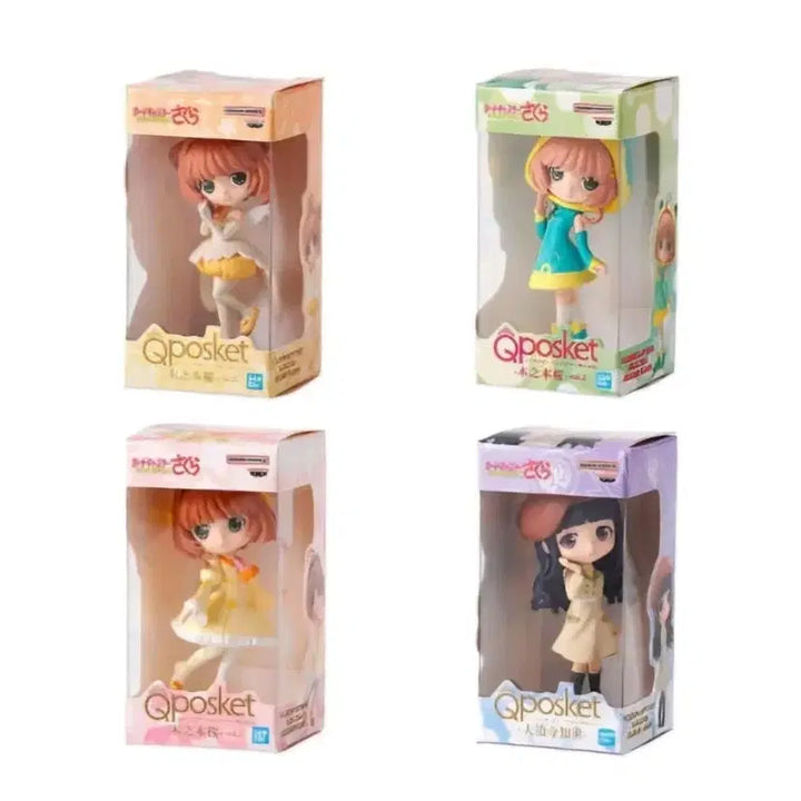 [BUNJANG] Bandai Cardcaptor Sakura Miniature Collection 2 Figure 4 Set + Lip Case 2 Set / (총6종)반다이 카드캡터체리미니어처컬렉션2 피규어4종셋+립케이스2종