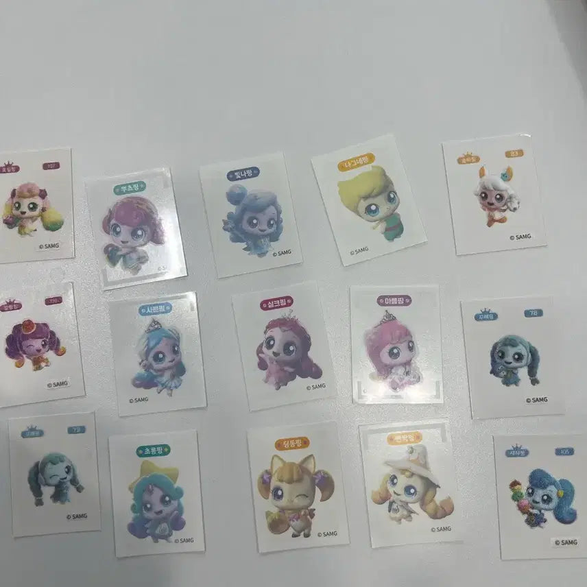 [BUNJANG] Princess Tining Sticker Bundle / 티니핑 판박이 띠부씰 일괄가격
