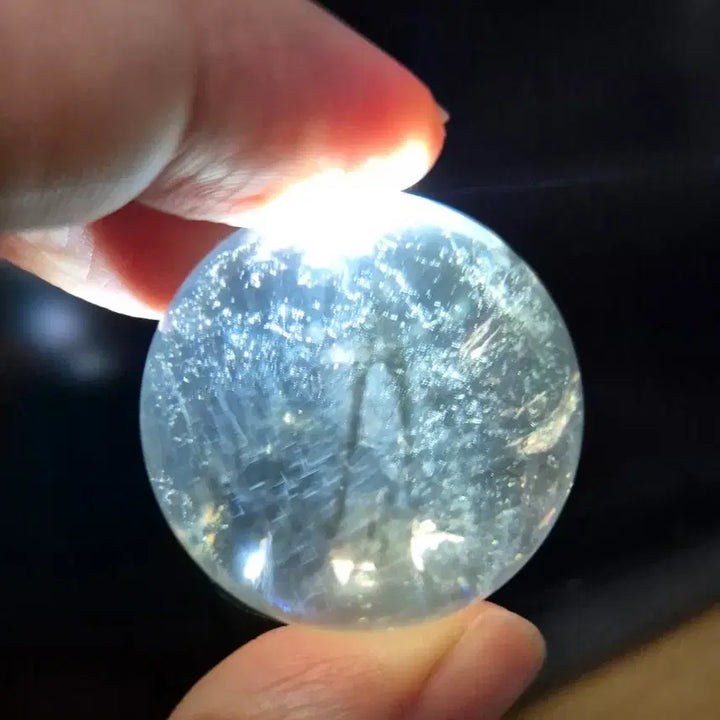 [BUNJANG] Blue Feather Natural Citrine Sphere Raw Gemstone Mineral / 초희귀! 블루페더 천연 시트린 구 스피어 원석 광물 황수정
