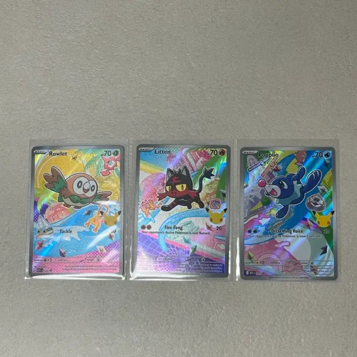 [BUNJANG] Pokemon TCG First Partner Illustration Collection Series 1st Gen (English Ver.) Generation 7 - 3 Cards / 포켓몬 TCG 퍼스트 파트너 일러스트레이션 컬렉션 시리즈 1탄 (영문판) 7세대 3장
