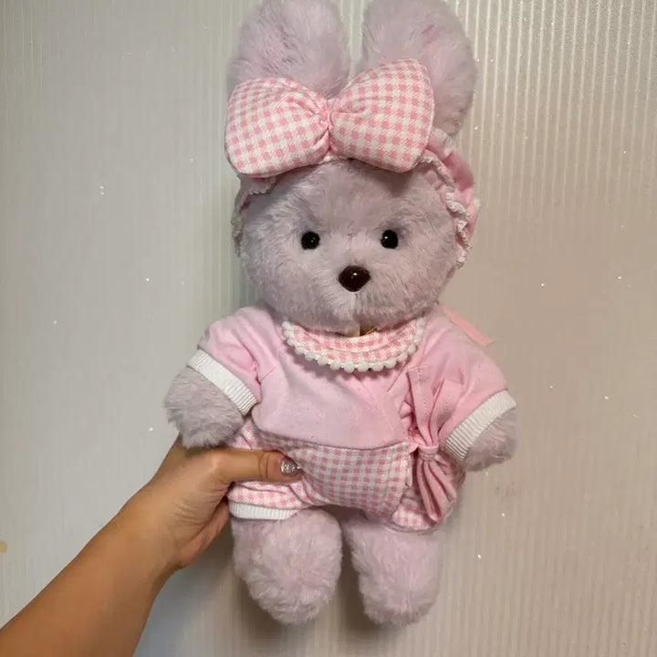 [BUNJANG] Teddy Tails Lena Bunny 30cm Cherry Grey / (새상품) 테디테일즈 레나버니 30cm / 체리그레이