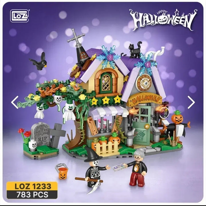 [BUNJANG] LOZ Mini Blocks Halloween &amp; Christmas Cabin Set / loz 미니블럭 할로윈 &amp; 크리스마스 오두막 2종세트