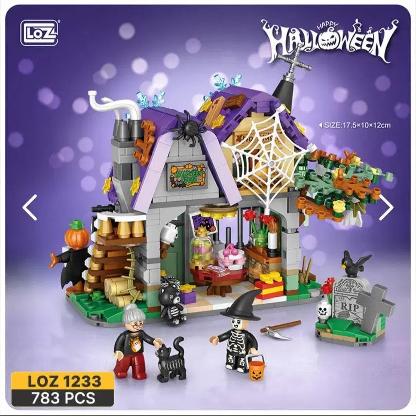 [BUNJANG] LOZ Mini Blocks Halloween &amp; Christmas Cabin Set / loz 미니블럭 할로윈 &amp; 크리스마스 오두막 2종세트