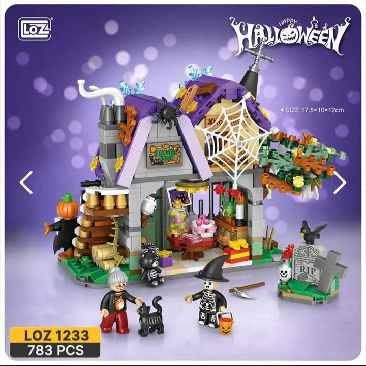 [BUNJANG] LOZ Mini Blocks Halloween &amp; Christmas Cabin Set / loz 미니블럭 할로윈 &amp; 크리스마스 오두막 2종세트