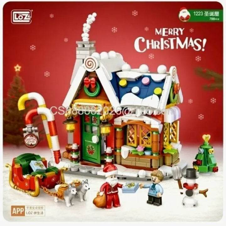 [BUNJANG] LOZ Mini Blocks Halloween &amp; Christmas Cabin Set / loz 미니블럭 할로윈 &amp; 크리스마스 오두막 2종세트