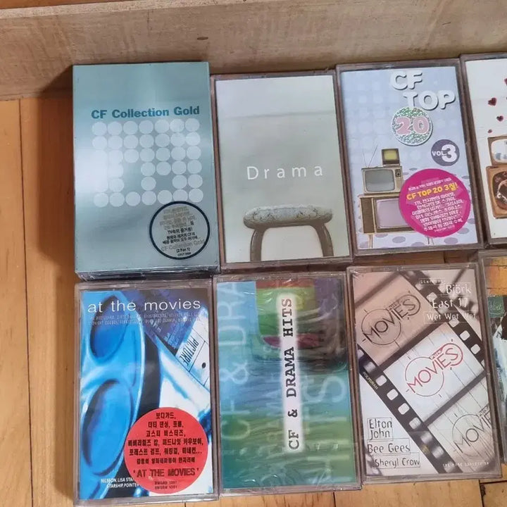 [BUNJANG] CF Movie Compilation Cassette Tapes (Sealed, 10pcs) / CF 무비등 컴필레이션 미개봉 카세트 테이프 10개 판매합니다