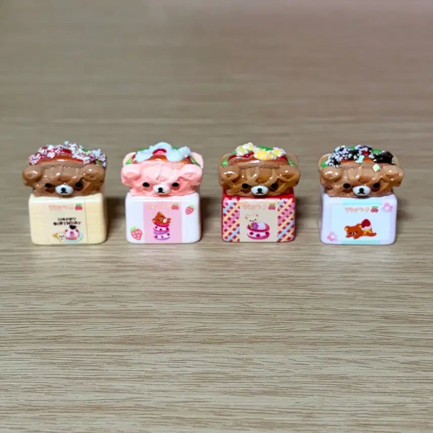 [BUNJANG] Rilakkuma Miniature Toast Set (4 Types) / 미니어쳐 리락쿠마 토스트 4종