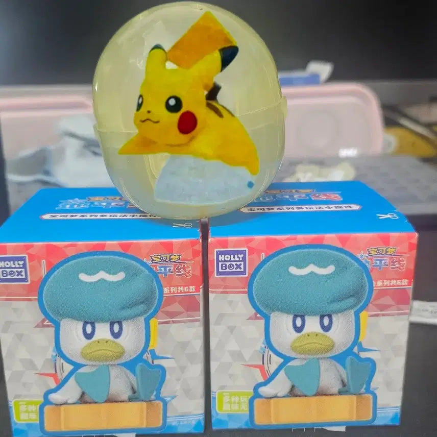 [BUNJANG] Pokemon Master Mini Figures Kwakwax &amp; Pikachu Set / 포켓몬스터 포켓몬 미니 피규어 꾸왁스 &amp; 피카츄 피규어