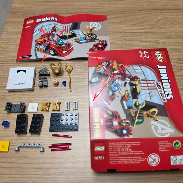 [BUNJANG] LEGO Juniors Iron Man Race 10721 (Excluding Iron Man Figure &amp; Car) / 레고 주니어 아이언맨 레이스 10721 아이언맨 피규어,자동차 제외