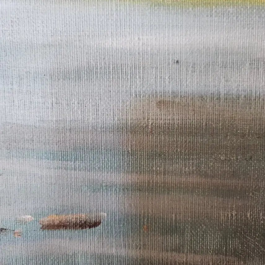 [BUNJANG] Secluded Lakeside Afternoon Oil Painting / 호숫가의 고즈넉한 오후 유화