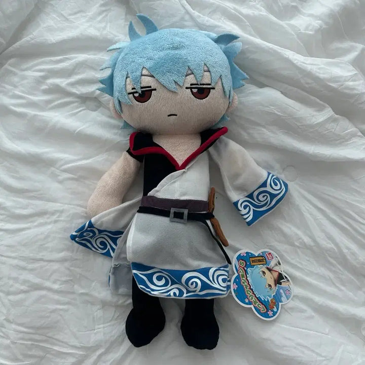 [BUNJANG] Gintama Gintoki Kuttari Plush Doll S / [택포] 은혼 긴토키 쿳타리 누이 인형 S