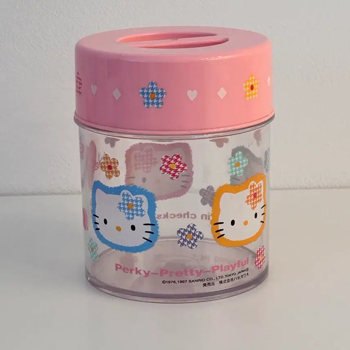 [BUNJANG] Sanrio Hello Kitty Classic Sugar Jar Container / 고전키티 카어하나 슈가통 슈가케이스 유리병