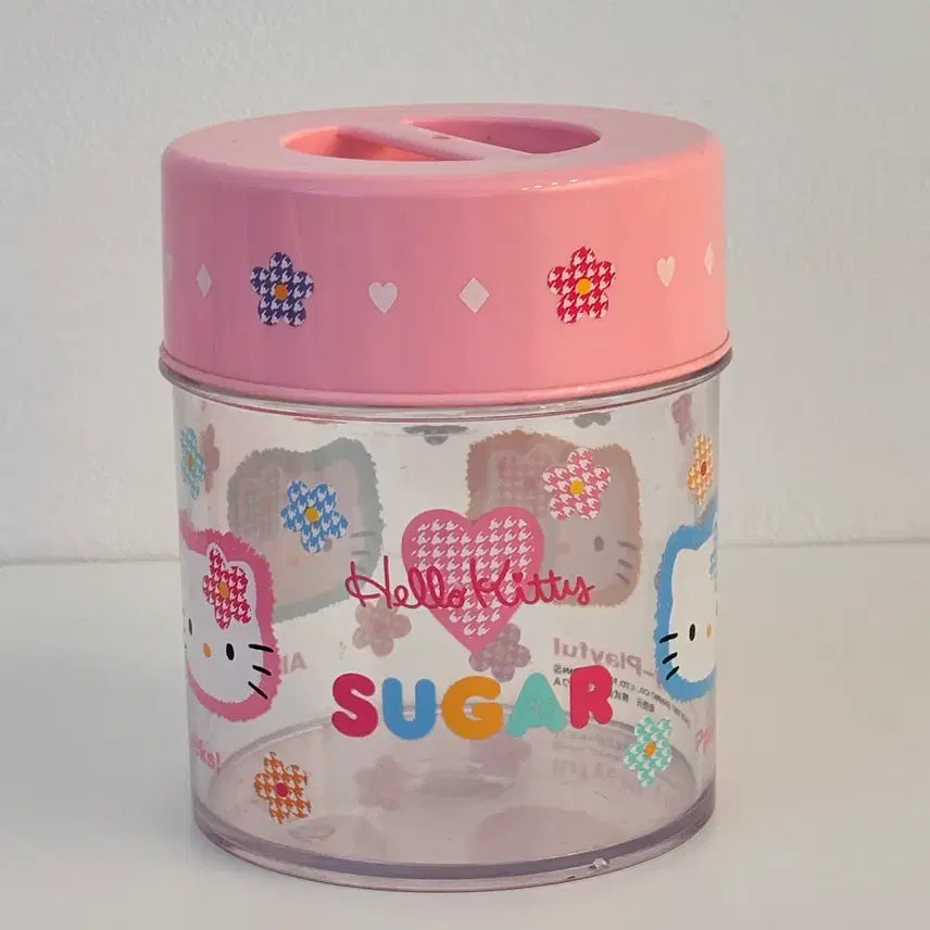 [BUNJANG] Sanrio Hello Kitty Classic Sugar Jar Container / 고전키티 카어하나 슈가통 슈가케이스 유리병