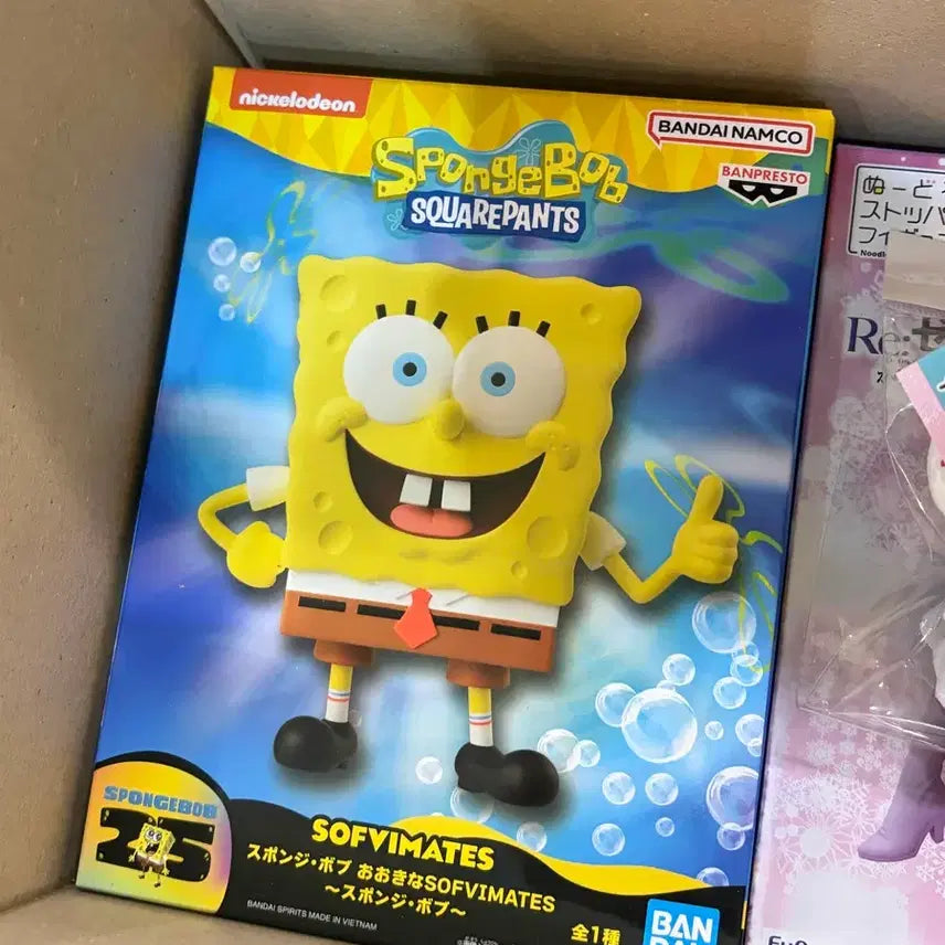 [BUNJANG] Banpresto Sofubi Mate SpongeBob SquarePants Figure (Sealed) / 미개봉) 반프레스토 소프비메이트 스폰지밥 피규어
