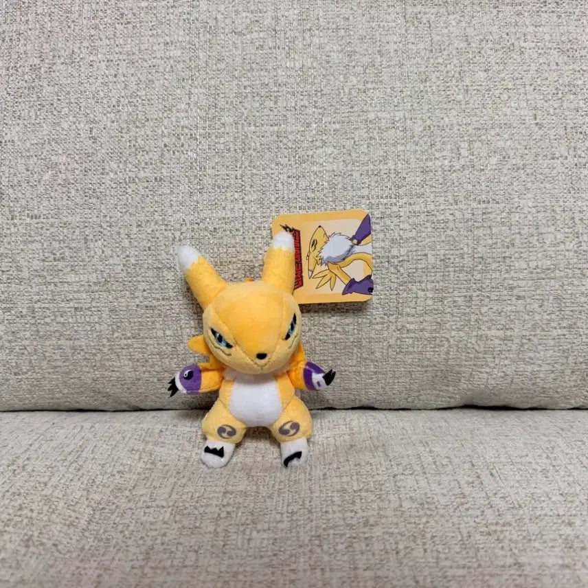 [BUNJANG] Digimon Authentic Renamon Keyring Plush / 정품 디지몬 레나몬 키링 인형