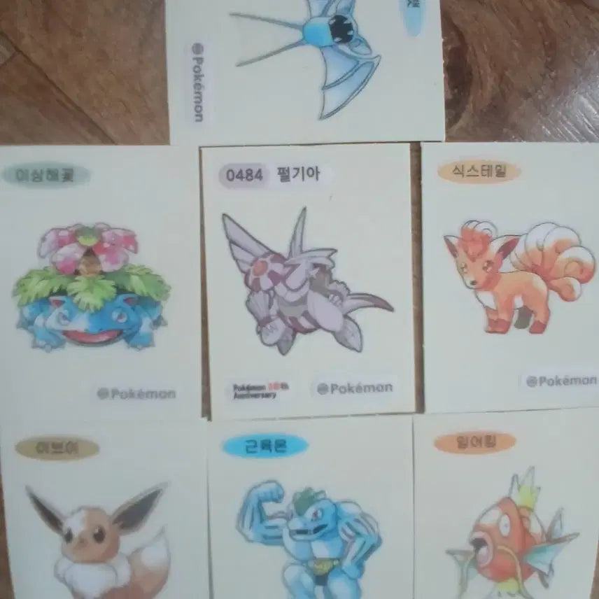 [BUNJANG] Pokemon Card Set: Palkia, Venusaur, Ninetales, Magikarp, Machamp, Eevee / 포켓몬 카드 펄기아 이상해꽃 식스테일 잉어킹 세트