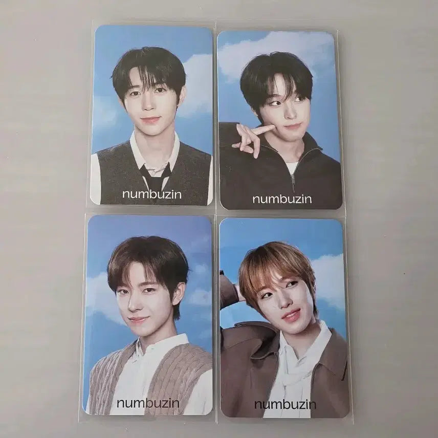 [BUNJANG] NCT WISH Numbers in Lucky Draw Photocard Bundle Set (4 pcs) / 엔시티 위시 넘버즈인 특전 포카 일괄 4장
