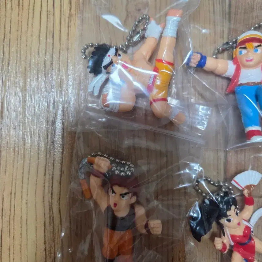 [BUNJANG] Fatal Fury Character Figure Keychain Set (6 Types) / 아랑전설 피규어 열쇠고리 6종 세트 테리 앤디 죠 마이 기스 등