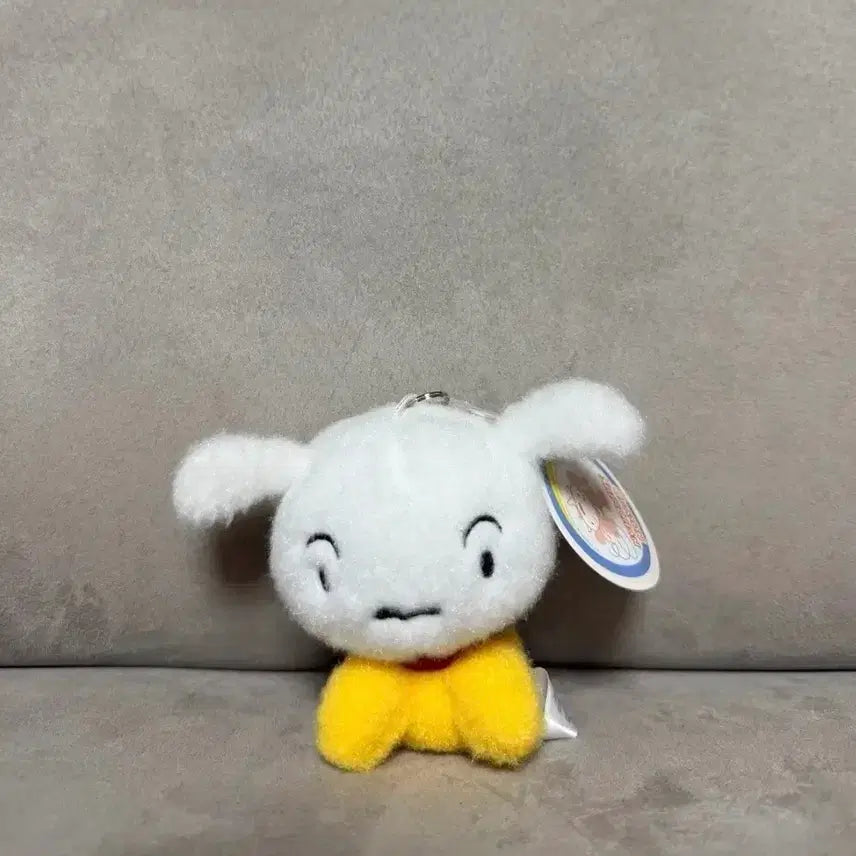 [BUNJANG] Crayon Shin-chan Shiro Detective Version 8cm Keychain Doll / 정품 짱구는못말려 흰둥이 탐정 버전 8cm 키링 인형