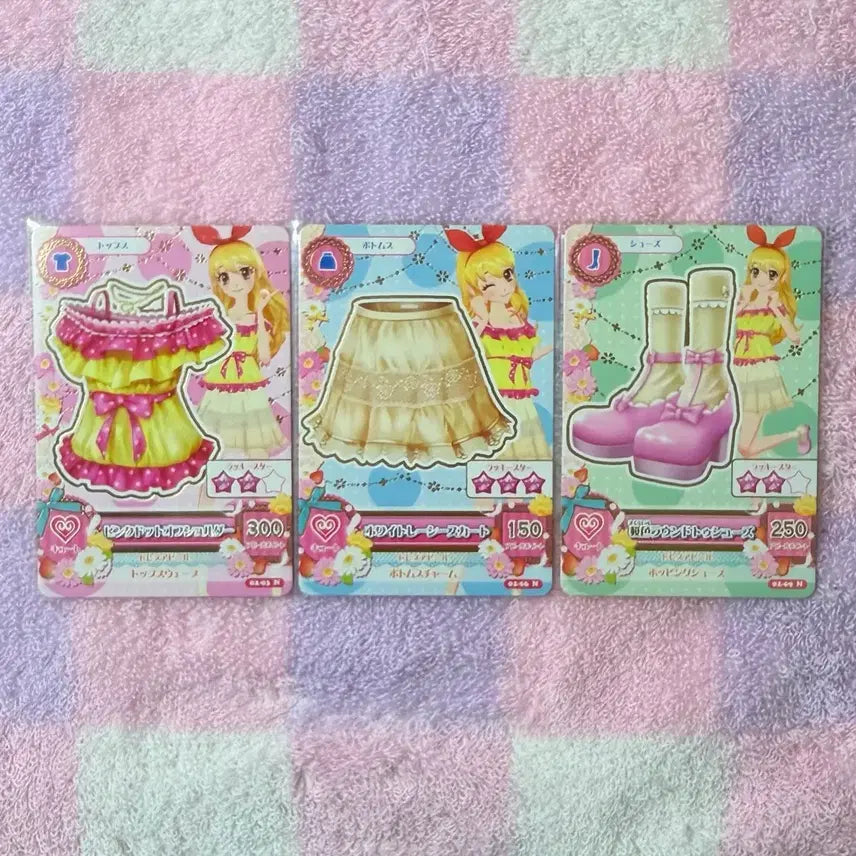 [BUNJANG] Aikatsu! Akari Ichigo Rima Seira Normal Card Bundle Set / 아이카츠 아이엠스타 엔젤리슈가 스윙락 이치고 라임 세이라 노멀카드 일괄