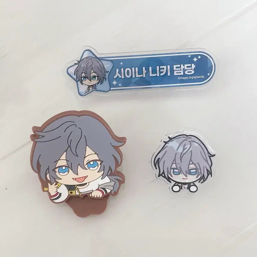 [BUNJANG] Ensemble Stars! Nikki Shiina Acrylic Rubber Clip Bundle / 앙상블스타즈 앙스타 시이나 니키 담당아크릴 러버클립 일괄