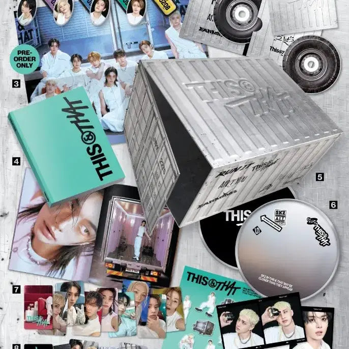 [BUNJANG] Stray Kids Changbin This &amp; That Limited Edition Truck Version Unsealed Album with Photocard, Mirror, and Keychain / 창빈 세트/ 스트레이키즈 this&amp;that 디스앤댓 한정반 트럭 버전 개봉 앨범 창빈 한 투리라차 유닛 투컷 2컷 포카 거울 키링