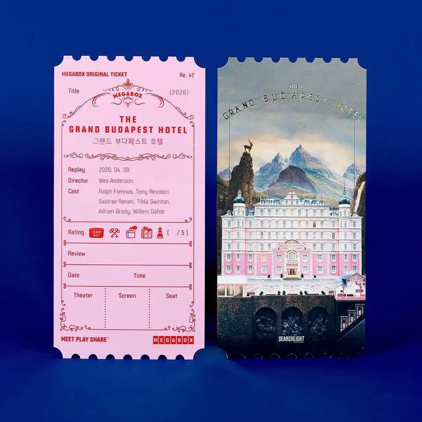 [BUNJANG] The Grand Budapest Hotel Original Movie Ticket / 영화 <그랜드 부다페스트 호텔> 오리지널 티켓