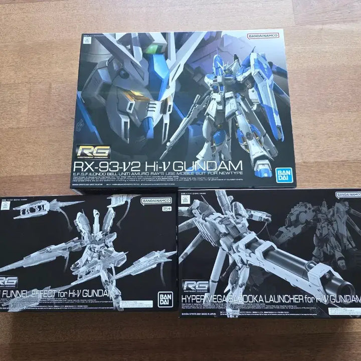[BUNJANG] RG Hi-Nu Gundam Fin Funnel Effect &amp; Hyper Mega Bazooka Launcher Set / RG 하이뉴 건담,  핀 판넬 이펙트, 하이퍼 메가 바주카 런처 세트