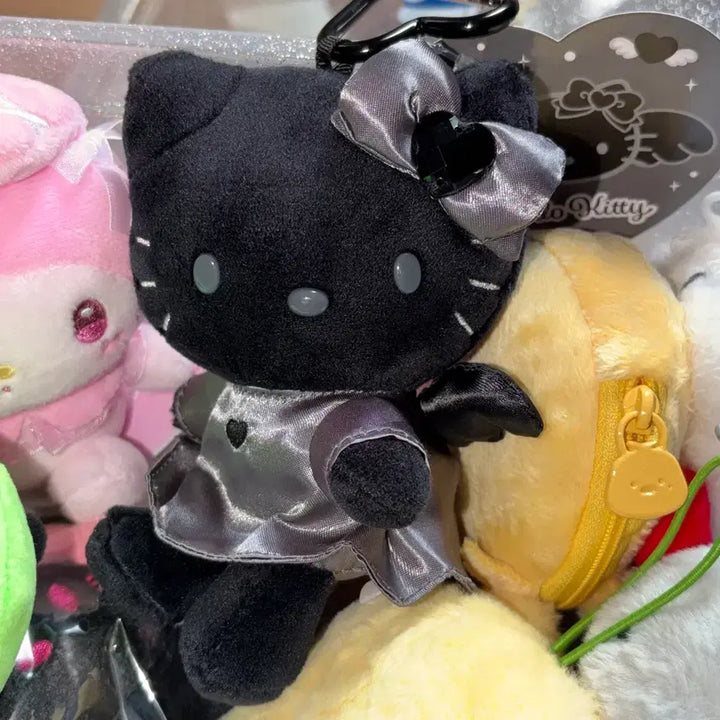 [BUNJANG] Hello Kitty Black Angel Mascot Doll Keyring / 헬로키티 블랙엔젤 마스코트 인형키링
