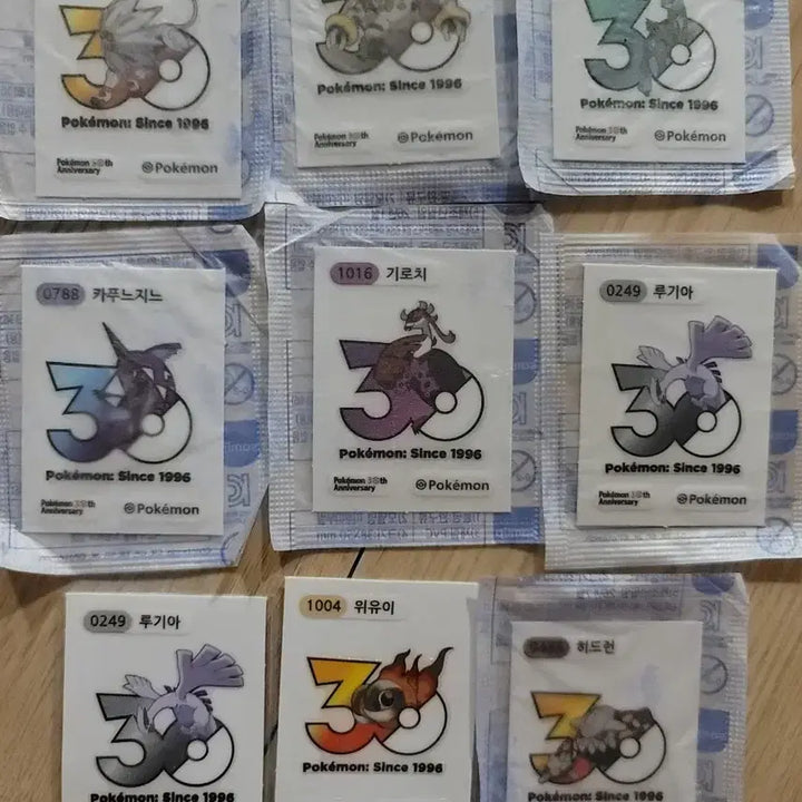 [BUNJANG] Pokemon 30th Anniversary Logo New Sticker / 포켓몬 30주년로고 신상띠부씰