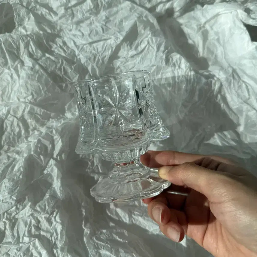 [BUNJANG] Vintage Crystal Candle Holder / 빈티지 크리스탈 캔들홀더