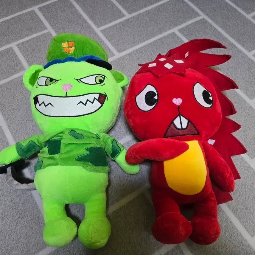 [BUNJANG] Happy Tree Friends Flaky Unofficial Plush Doll / 해트프 해피트리프렌즈 비공식 플릭피 플래키 인형