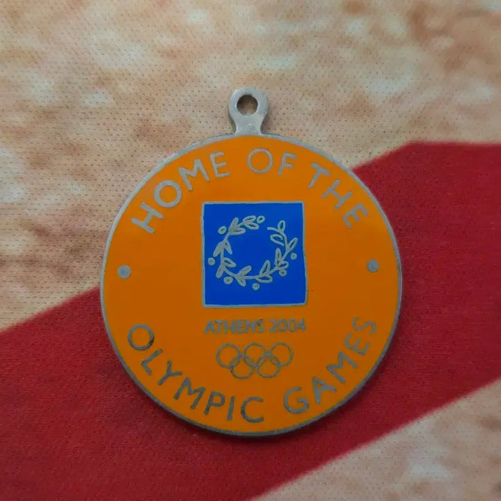 [BUNJANG] Vintage 2004 Athens Olympics Commemorative Medal Pendant / 빈티지 2004 아테네 올림픽 기념 메달 펜던트