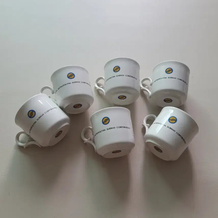 [BUNJANG] Metropolitan Subway Mug Set (4 Pieces) / 메트로폴리탄 서브웨이(지하철)머그컵 4개 세트