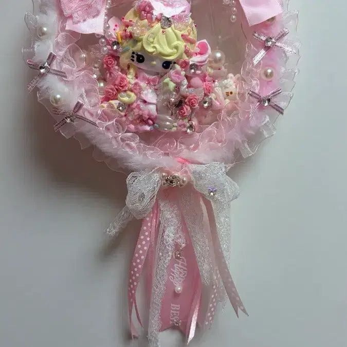 [BUNJANG] Handmade Kitty Squishy Toy with LED / 새상품 키티수제말랑이 led영상있음 저렴하게처분!!택포
