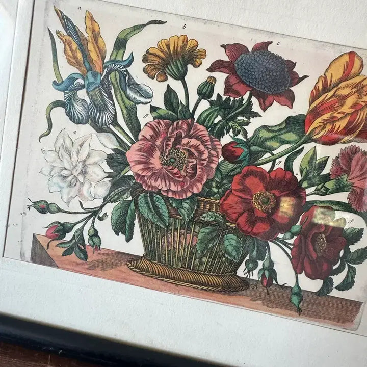 [BUNJANG] Vintage Floral Frame (Germany) / 독일)빈티지 플로랄 액자